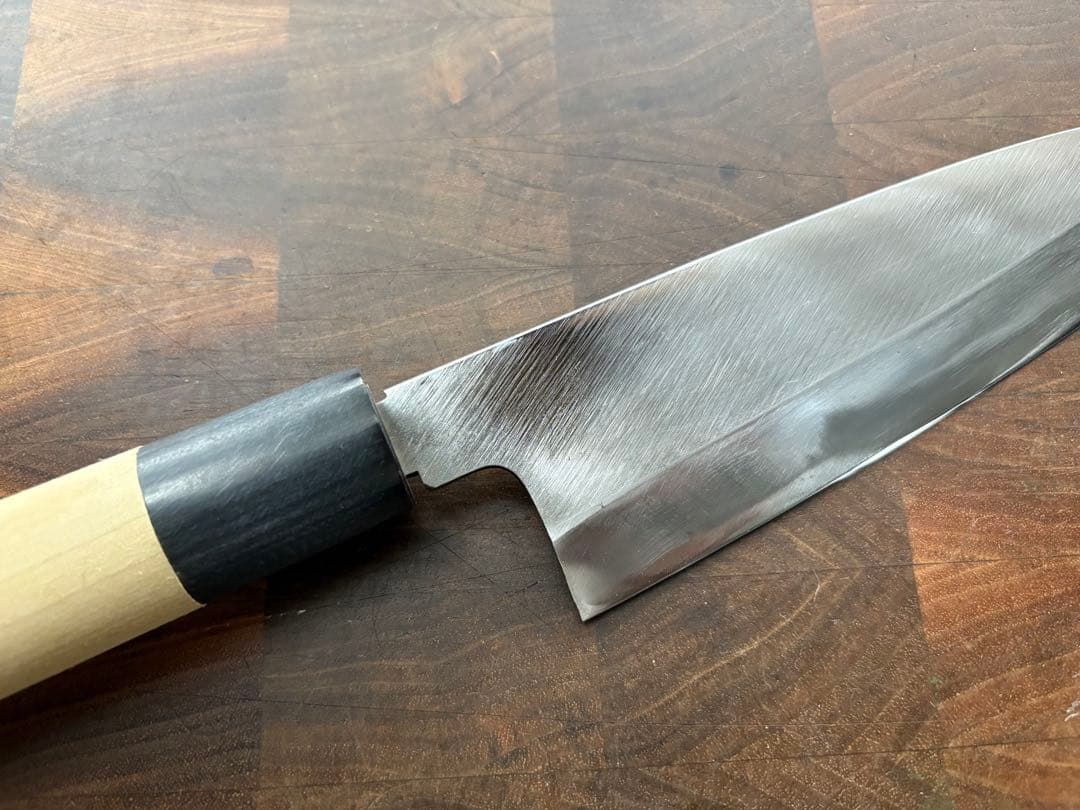 堺打刃物　出刃　170mm 6寸　包丁　薄口　舟行　和包丁　未使用　白鋼