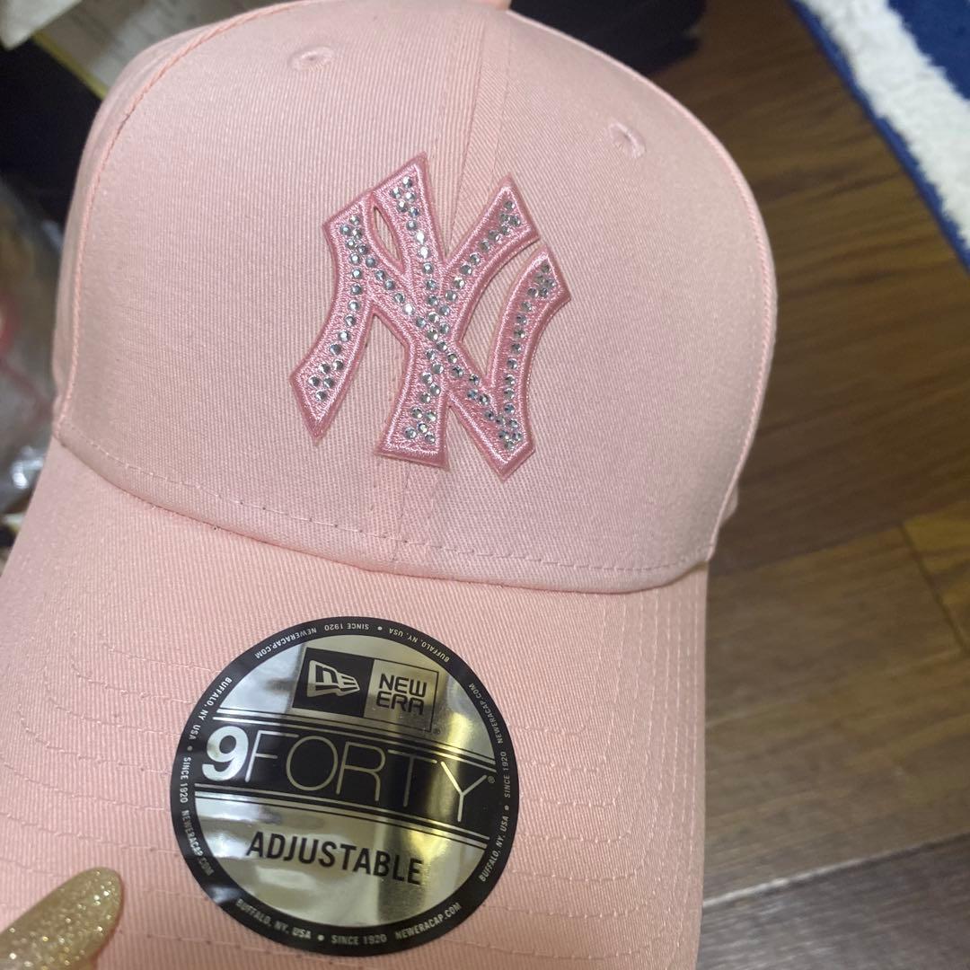 ニューエラ　ピンクレモネード　ラインストーン