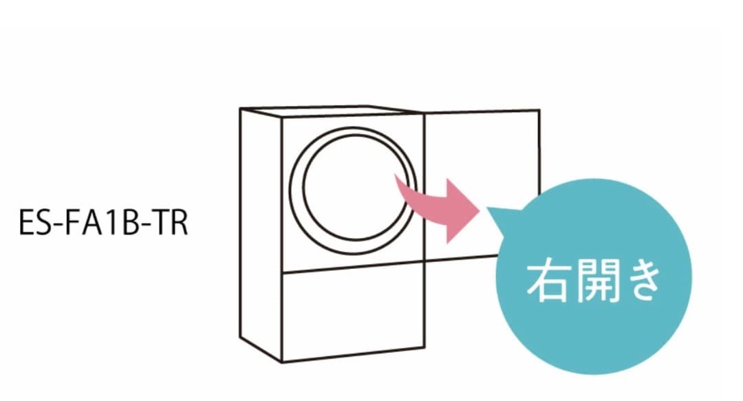 【2024年式・ほぼ新品】SHARP ドラム式洗濯機 ES-FA1B 本体