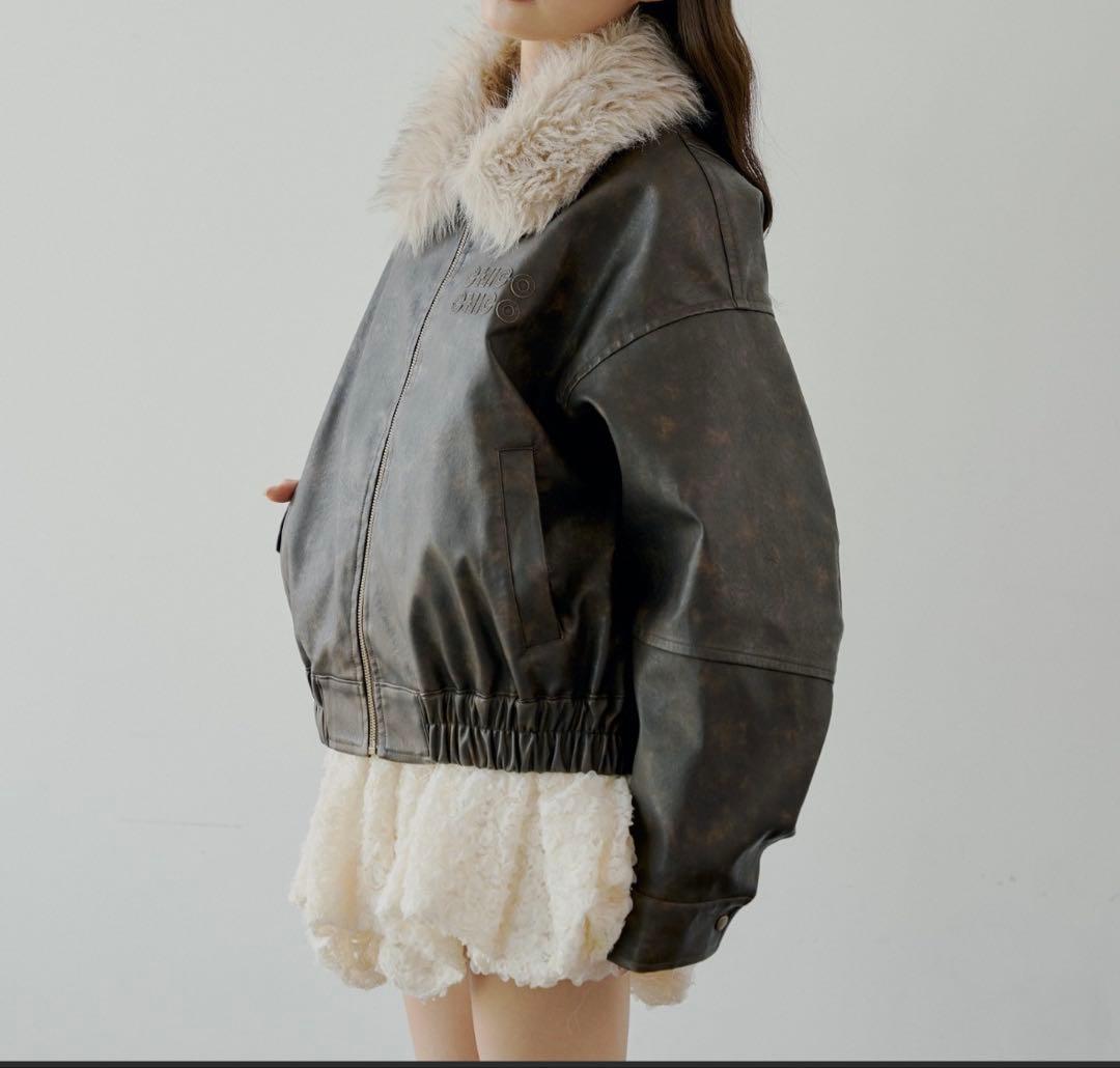 CHICO チコ ファー ジャケット アウター レザー タグ付き コート