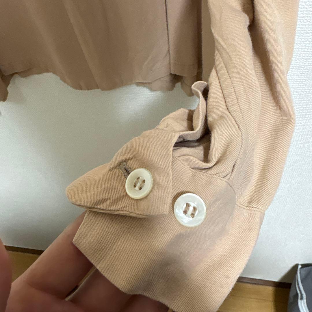50s レーヨン サーモンピンク オープンカラーシャツ
