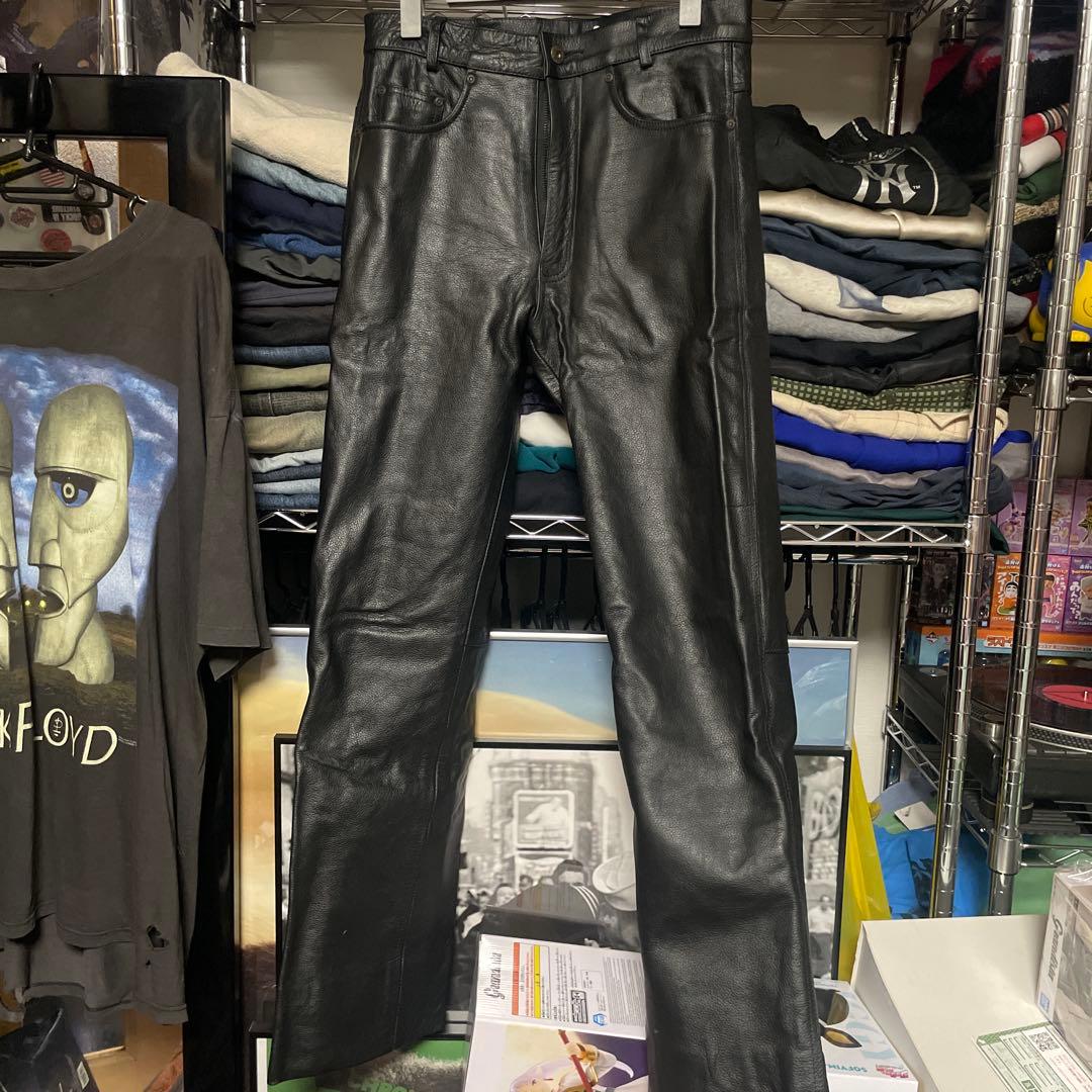 ち*ん様 牛革 本革レザーパンツ
