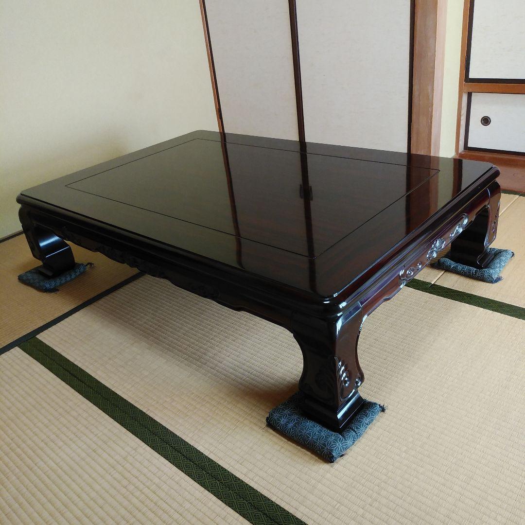 大型木製座卓 ダークブラウン