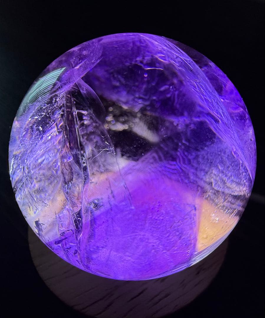 高品質 トラピッチェ アメトリン スフィア ファントム 天使の指紋 虹 天然石