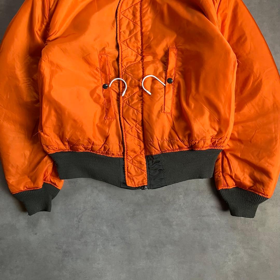 90s alpha MA-1 短丈 フライト ボンバー ジャケット y2k xl