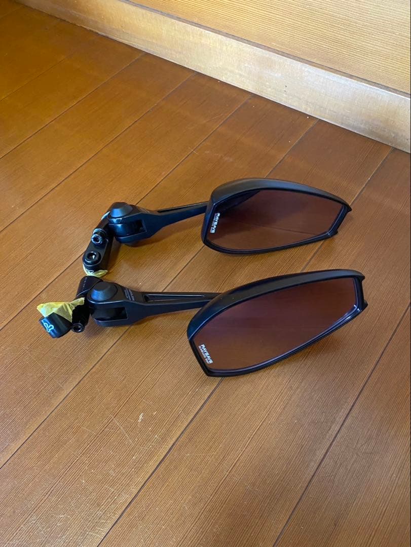 【箱付き】シャークミラー7 ブラック ミラー左右2本セット