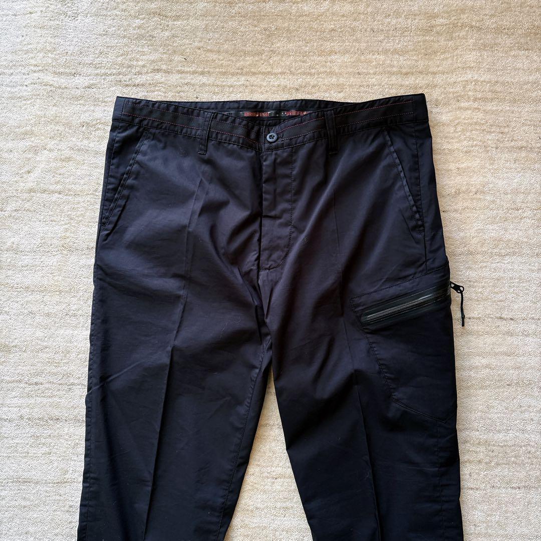 美品 ブリーフィング テーパード ゴルフパンツ 黒 L