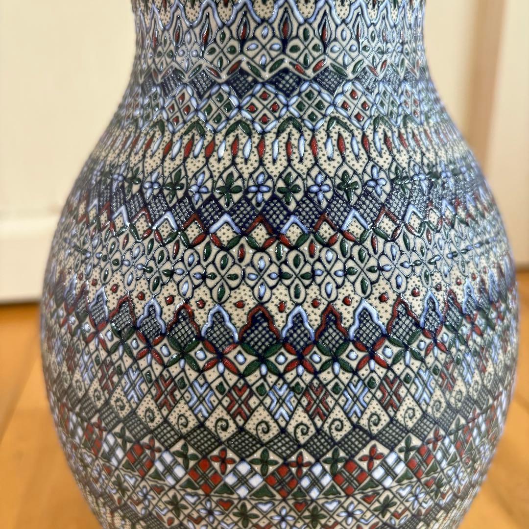 ☆希少☆ セルビン焼き　Javier Servín　花瓶　フラワーベース　花器