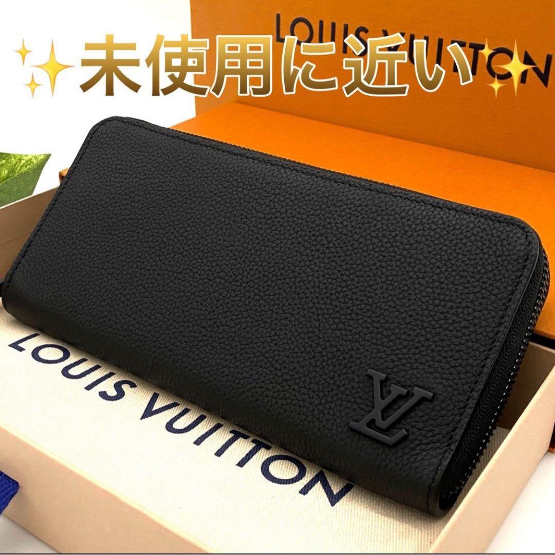 ルイヴィトン アエログラム ジッピーウォレット ホリゾンタル 長財布 黒