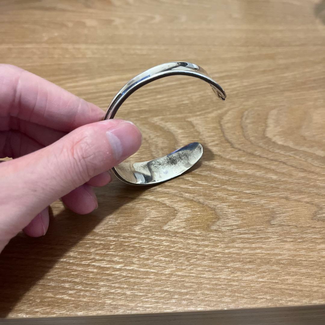 【希少】ティファニー　Tiffany バターナイフバングル　シルバー