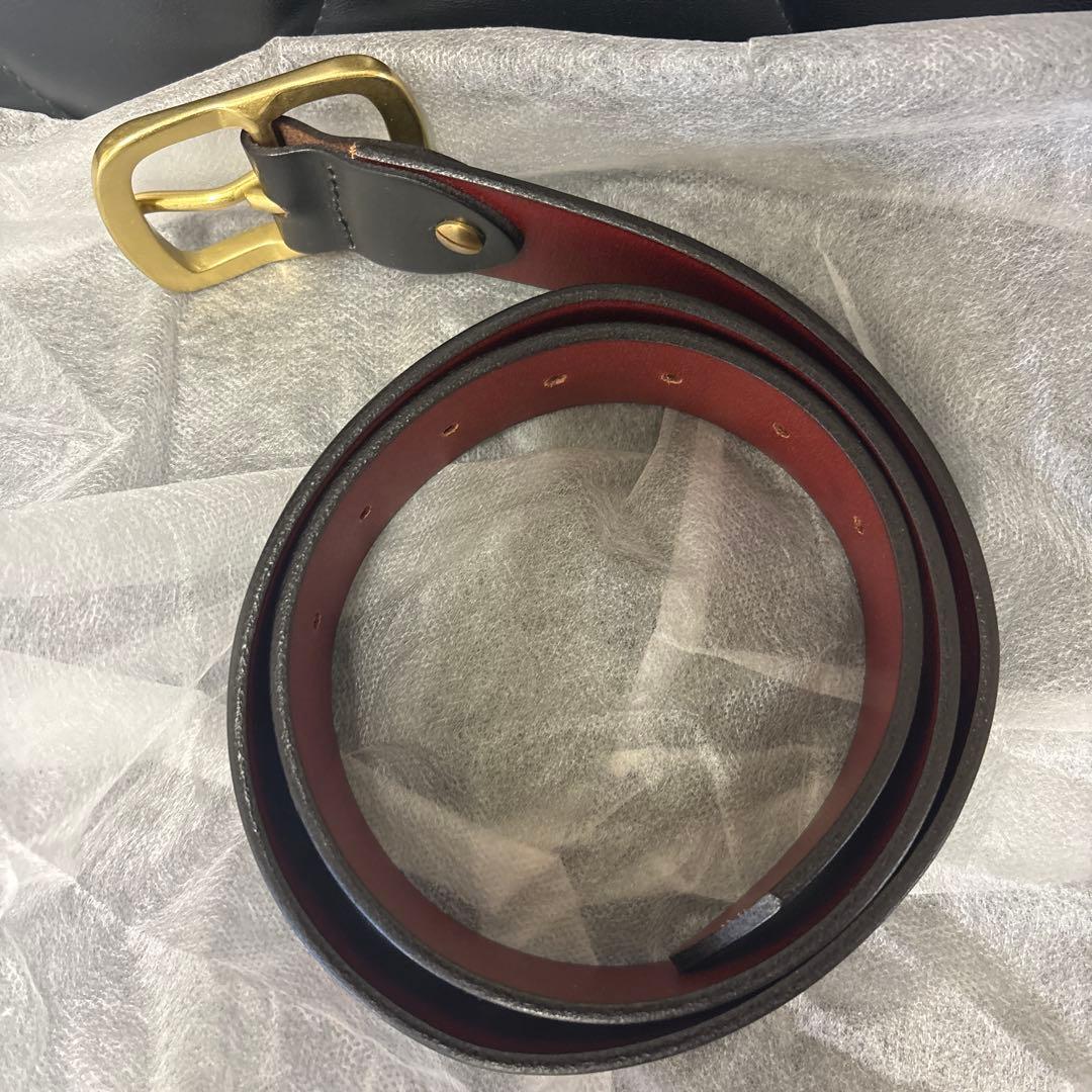 【美品】CHALLENGER ベルト 黒×赤