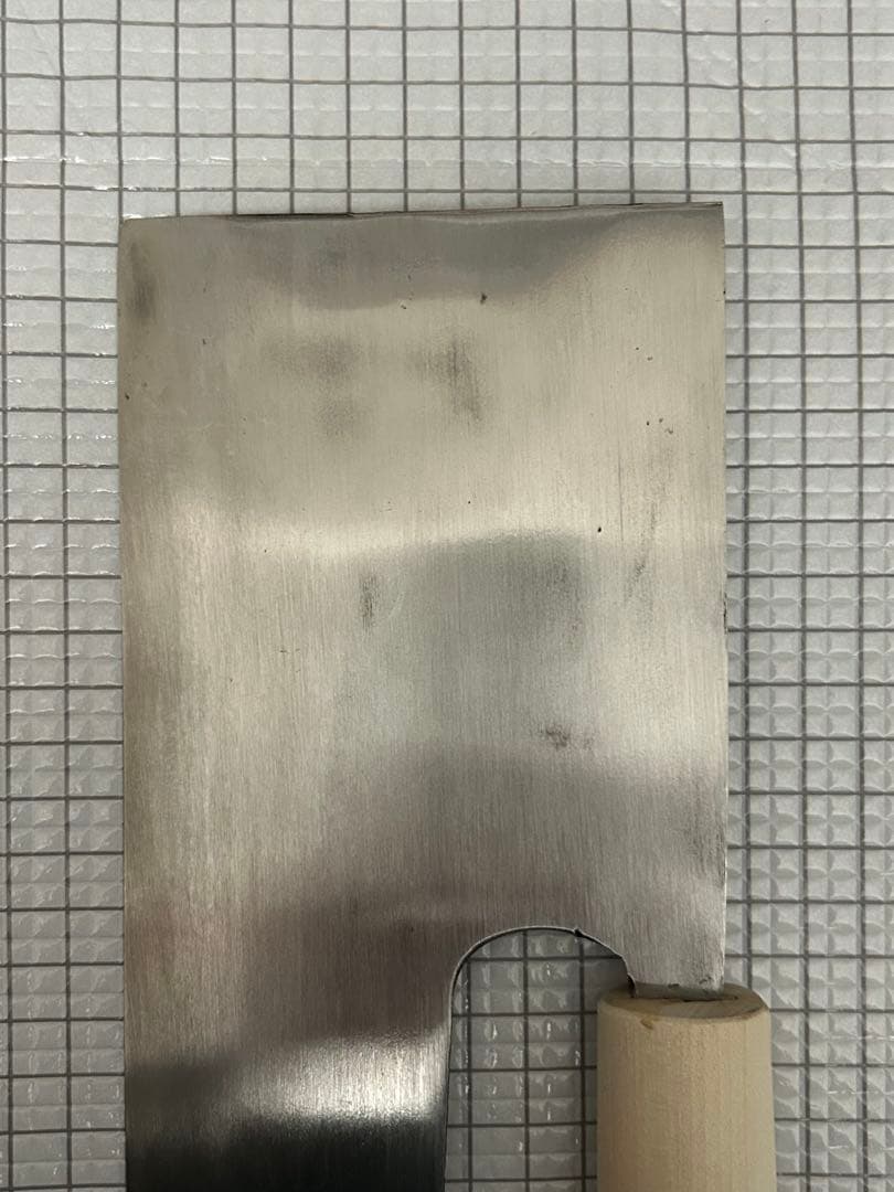 蕎麦切包丁 240mm 朴丸柄ハンドル 麺切包丁 そば切り 包丁