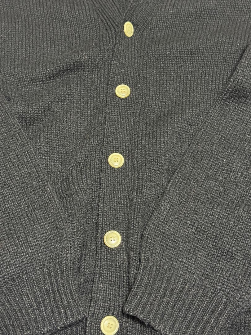 80s vintage Y's for men ウールカーディガン　黒　日本製
