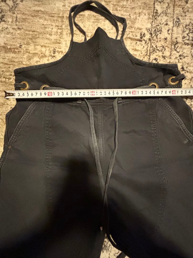 KAPITALオーバーオールデニムレディース黒XS
