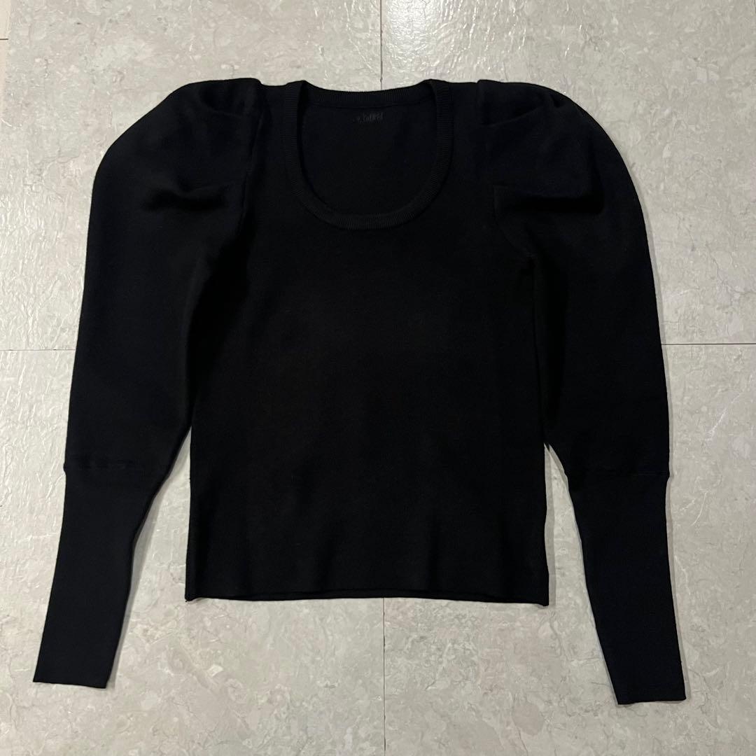 【新品未使用】Bibiy. パフスリーブニット ブラック