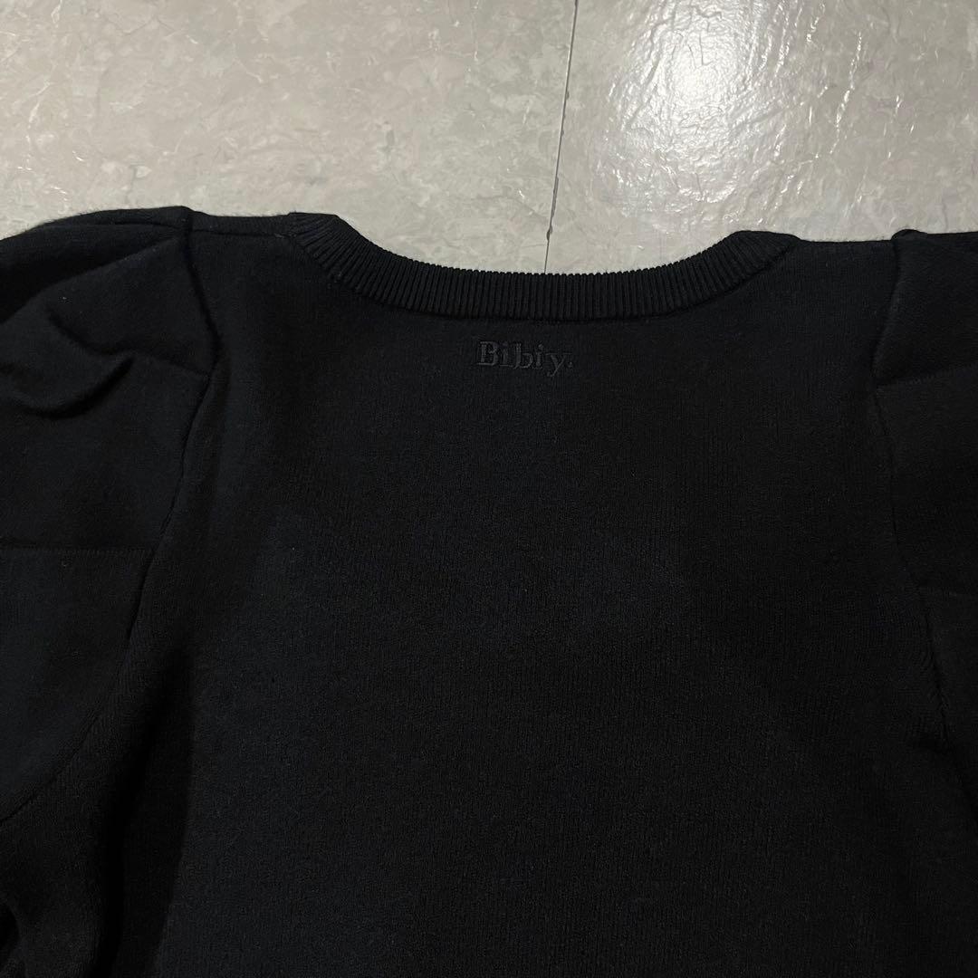 【新品未使用】Bibiy. パフスリーブニット ブラック