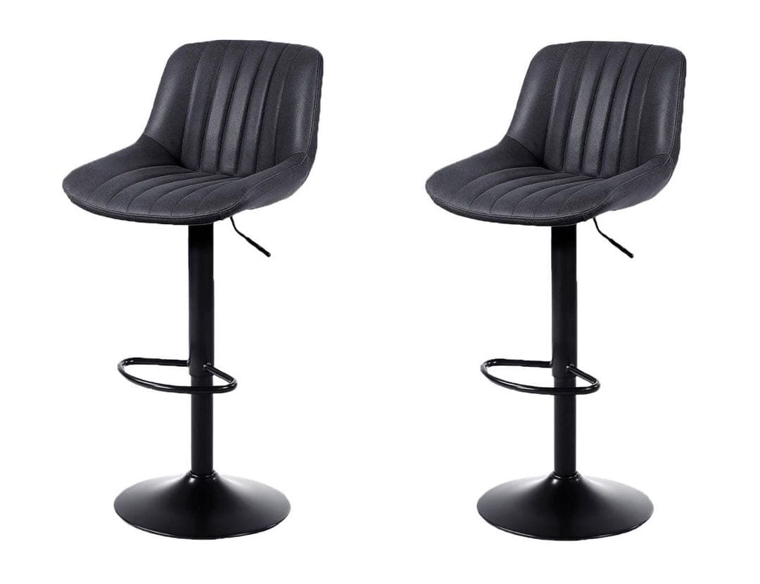 カウンターチェア　黒　2脚セット