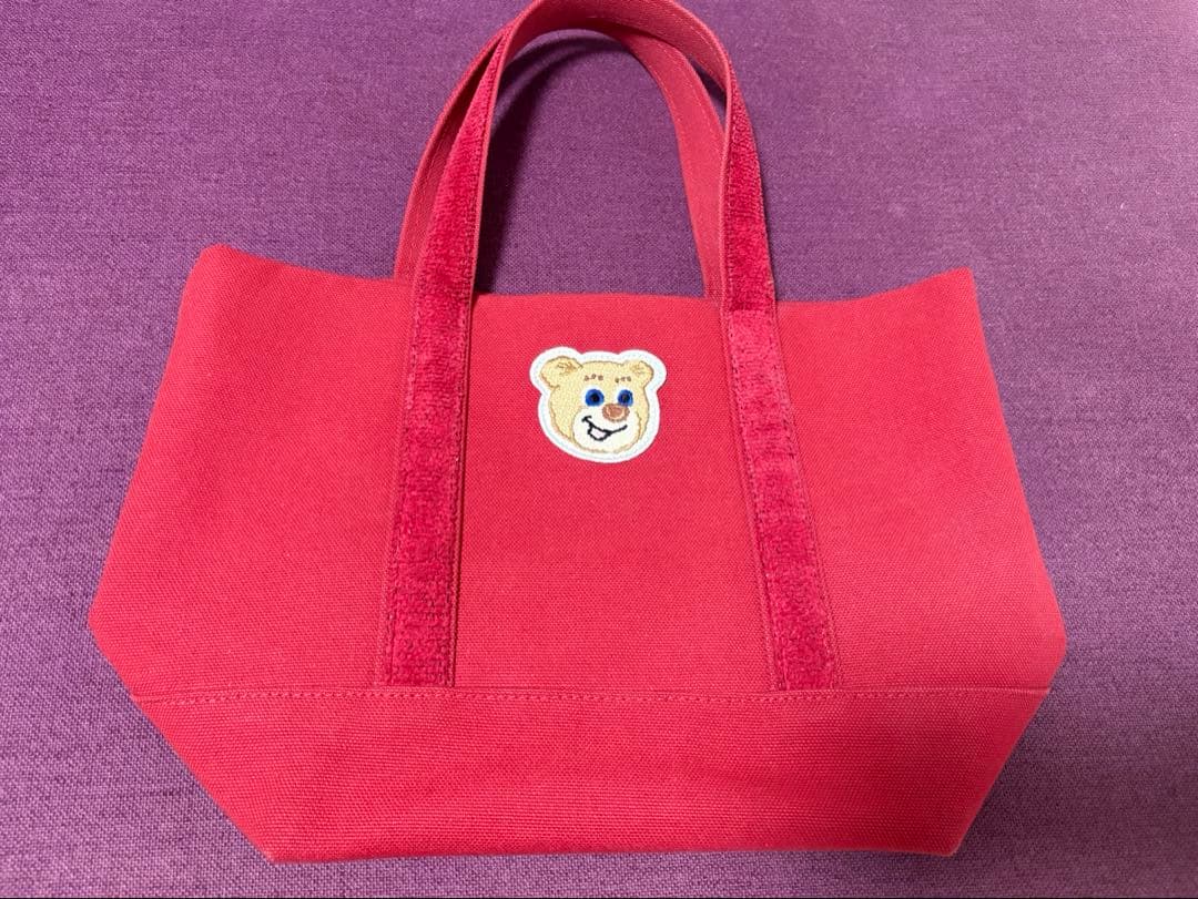 【完売品】フェイラー　テディ　トートバッグ　赤　レッド