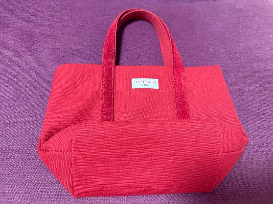 【完売品】フェイラー　テディ　トートバッグ　赤　レッド