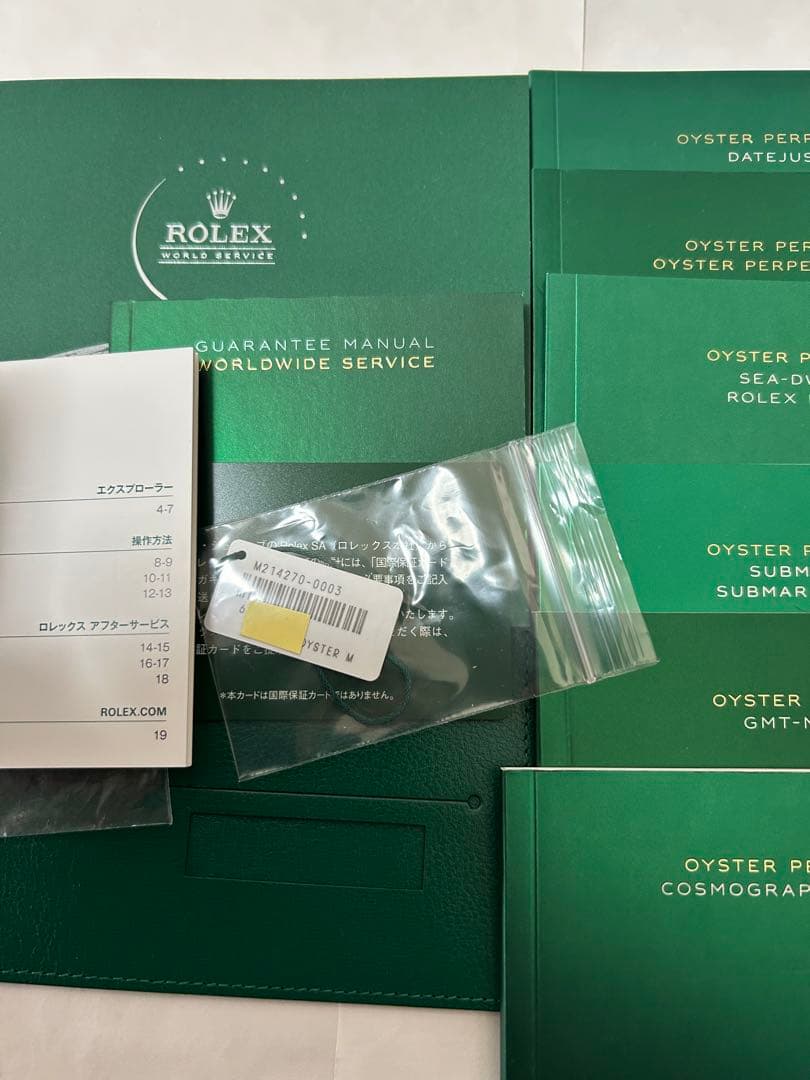 ROLEXロレックス純正エクスプローラーMサイズBOXスリーブ付　　付属品16点