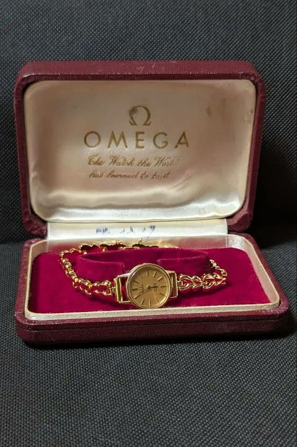 ☆最終超特価☆OMEGA 腕時計　オメガデヴィル本物　電池ブレス新品稼働品　綺麗
