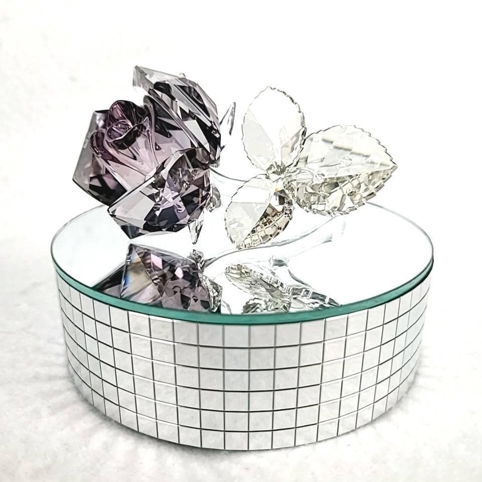 ＊良品＊スワロフスキー　ローズブロッサム　ダークピンク　薔薇 2