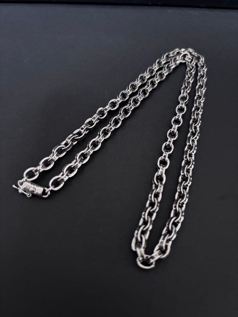 ネックレス ペーパーチェーン タイニー クロス シルバー925 刻印