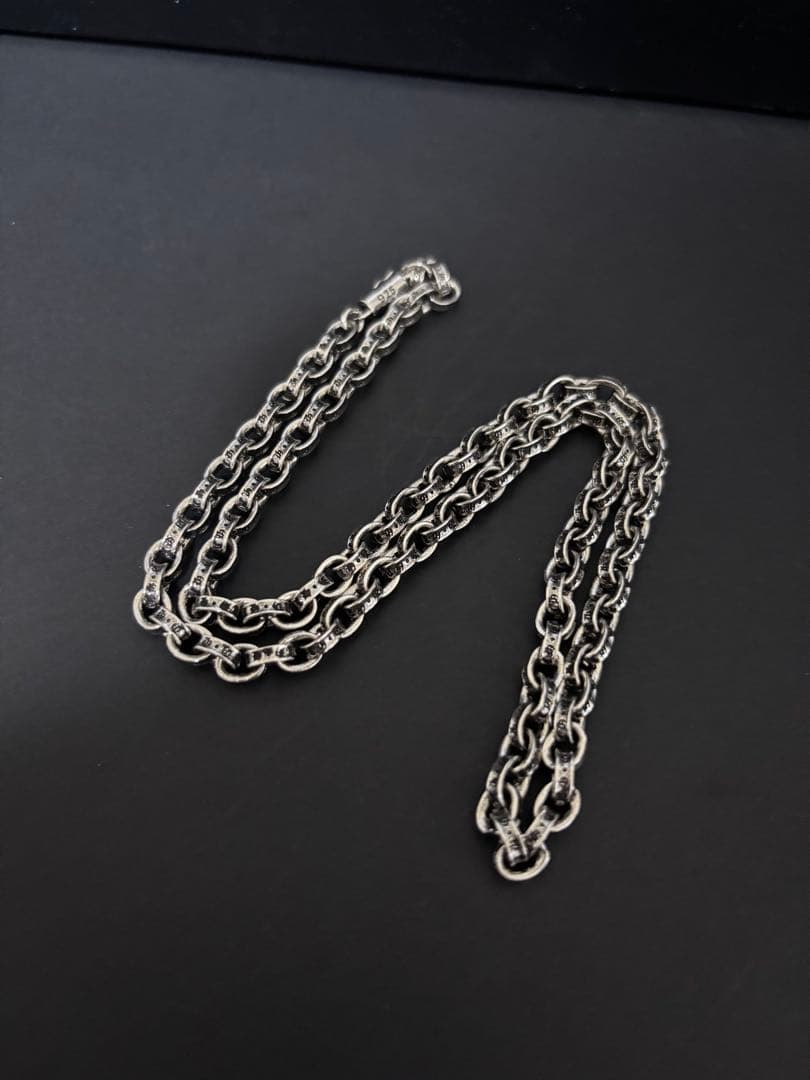 ネックレス ペーパーチェーン タイニー クロス シルバー925 刻印