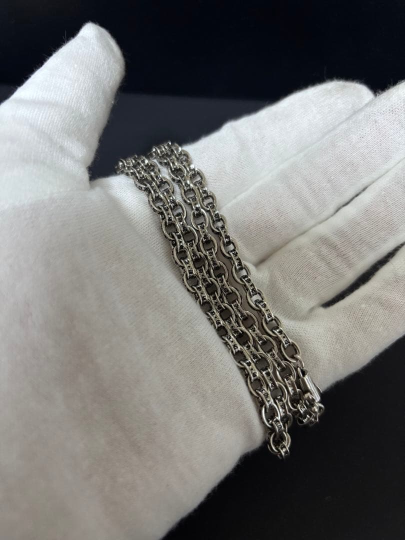 ネックレス ペーパーチェーン タイニー クロス シルバー925 刻印