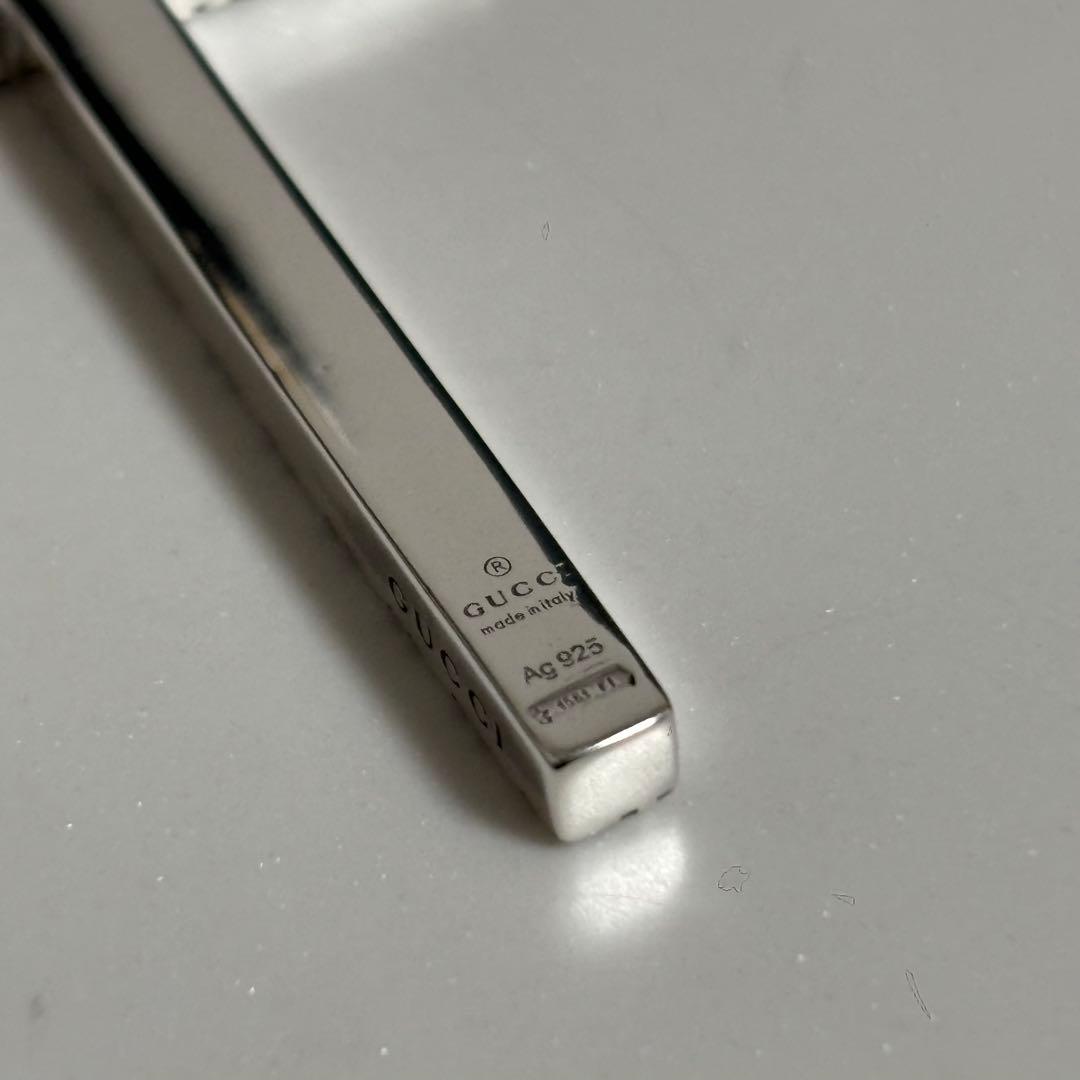 GUCCI 新品同様品　ディアマンテクロスネックレス　極美品　925シルバー