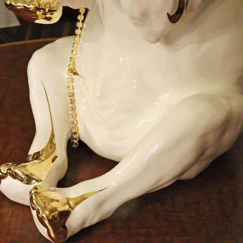 陶器 動物 ゾウ 置物 イタリア製 エレファント