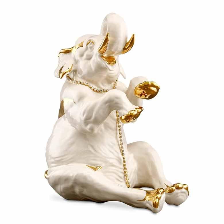 陶器 動物 ゾウ 置物 イタリア製 エレファント