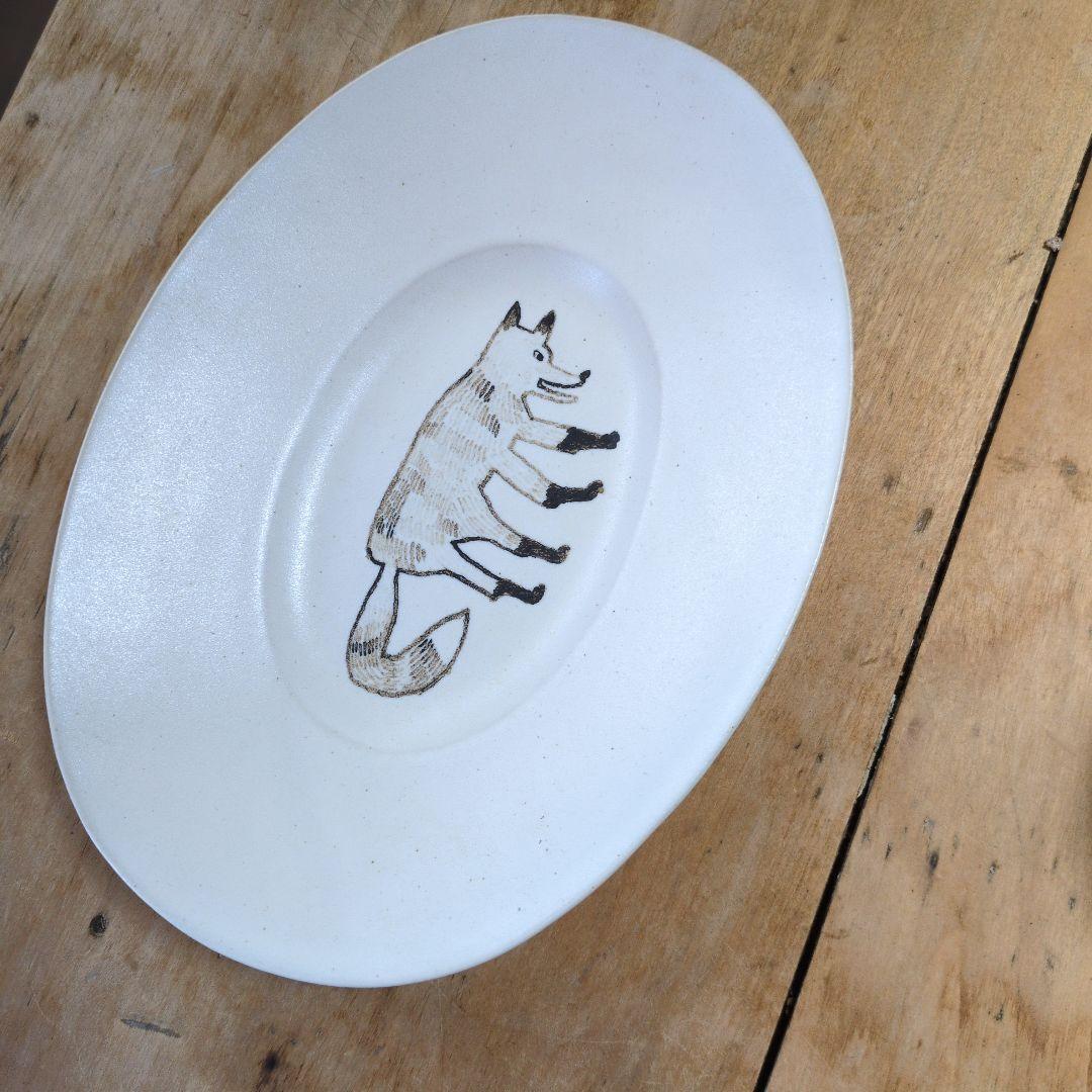 ももぐさ安藤雅信　トラネコボンボン中西なちお　オーバル皿