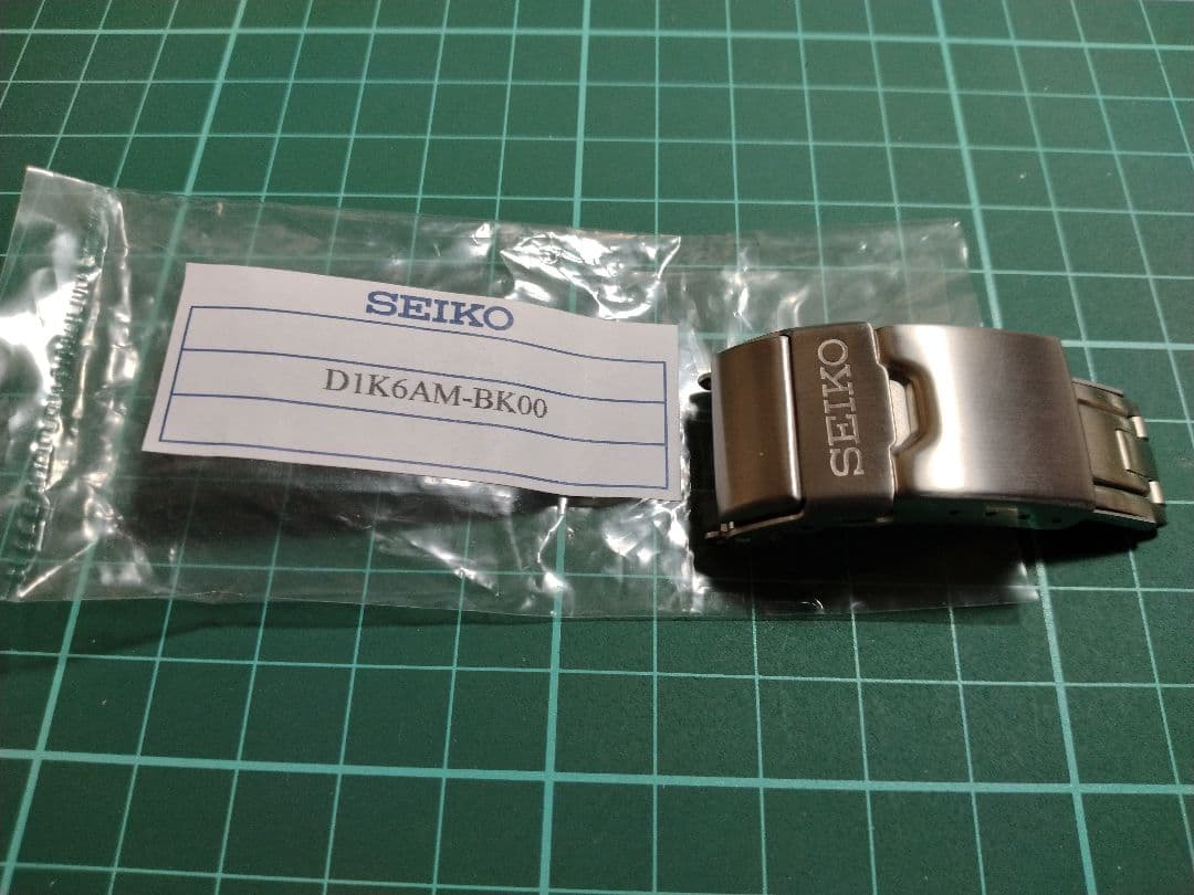 【未使用】セイコー純正　エクステンション付バックル D1K6AM-BK00