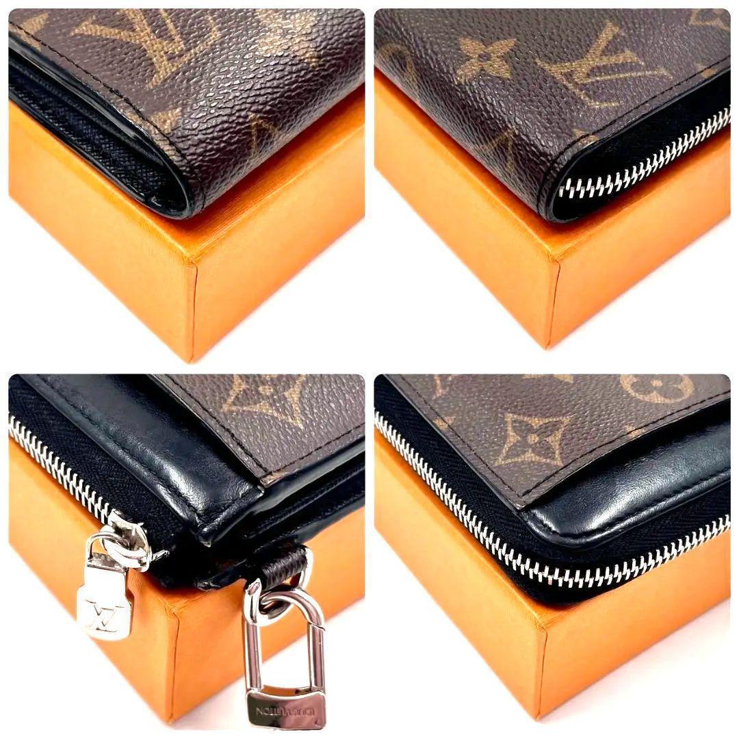 【極美品・現行】ルイヴィトン モノグラムマカサー ジッピードラゴンヌ 財布