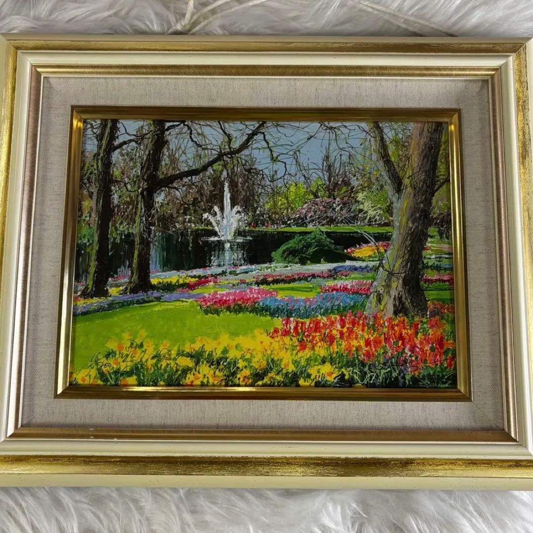 亜*蘭様 小田切訓「キューケンホフ」11/200 ジグレー 額装 前面アクリル