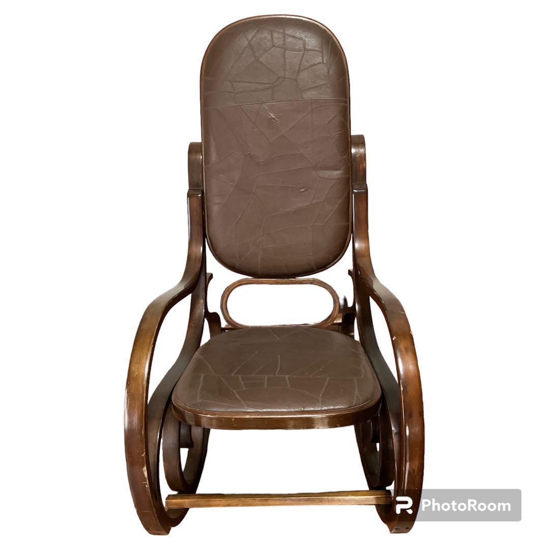 THONET トーネット　ロッキングチェア　ベントウッド　本革　ヴィンテージ