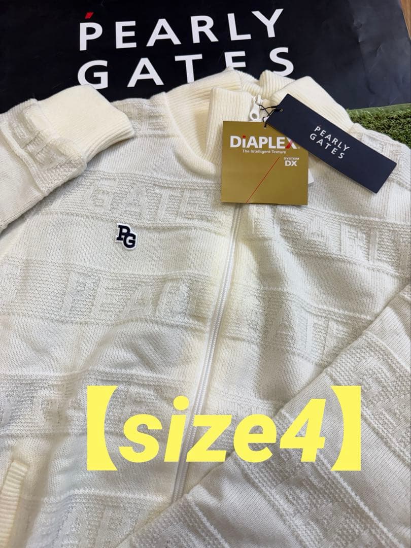 ¥48,400新品正規品【PG/4】パーリーゲイツ ニットブルゾンDiAPLEX