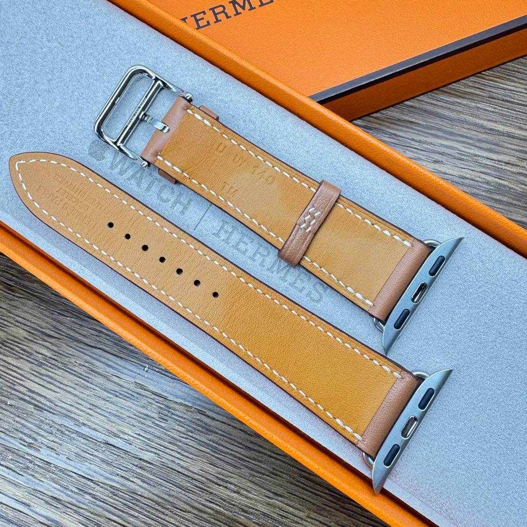 2414 Apple Watch エルメス　ゴールド　HERMES レザー