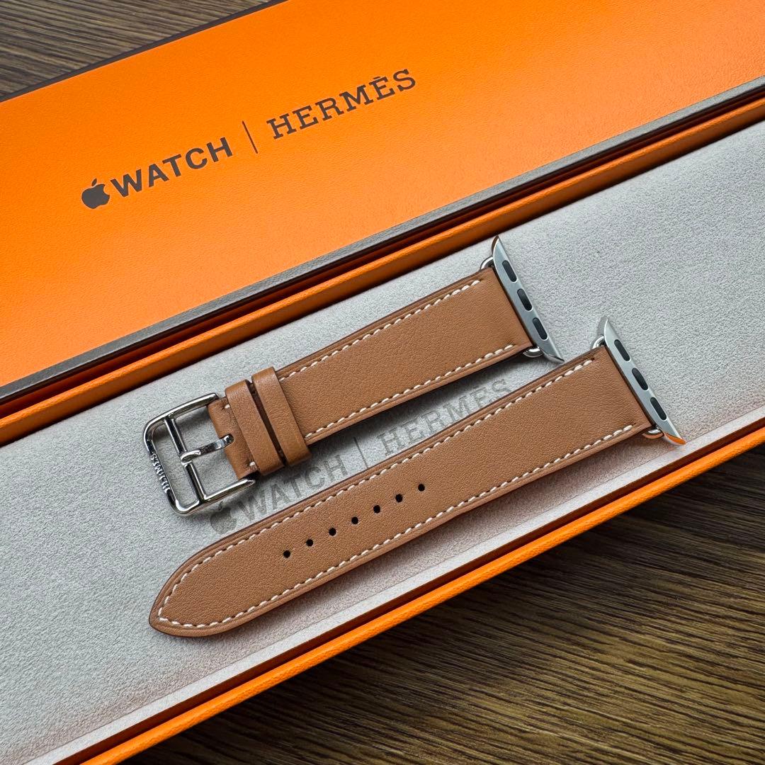 2414 Apple Watch エルメス　ゴールド　HERMES レザー