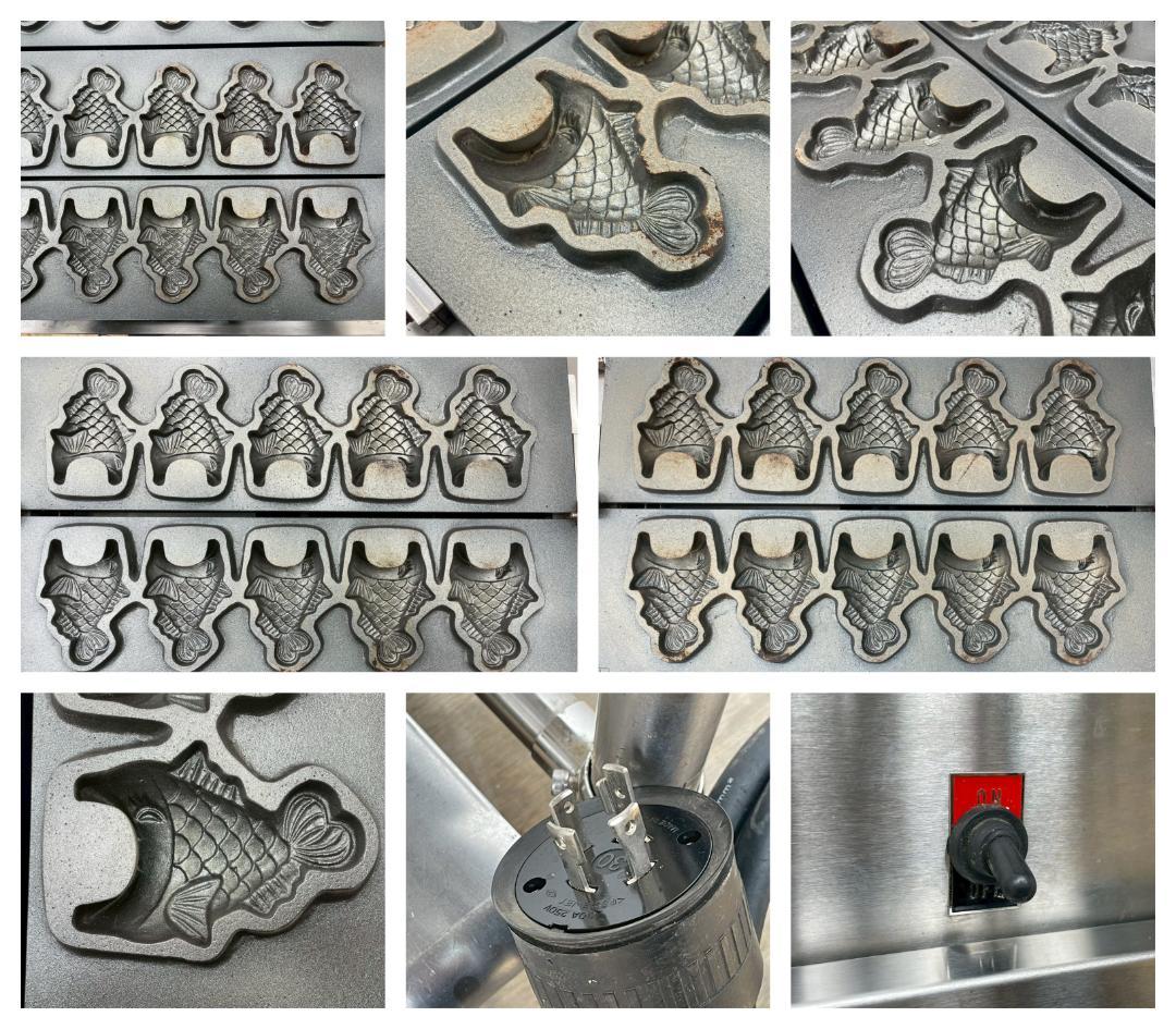 T7766☆美品☆タニコー☆電気式三連たい焼き機☆TY-3☆業務用☆厨房機器