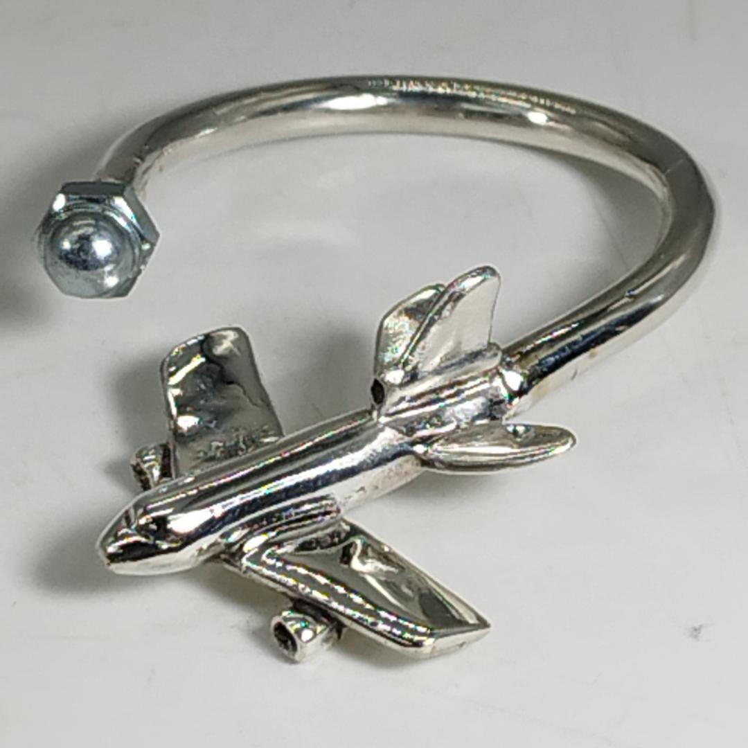 新品仕上げ　TIFFANY&Co. ティファニー キーリング 飛行機 　シルバー