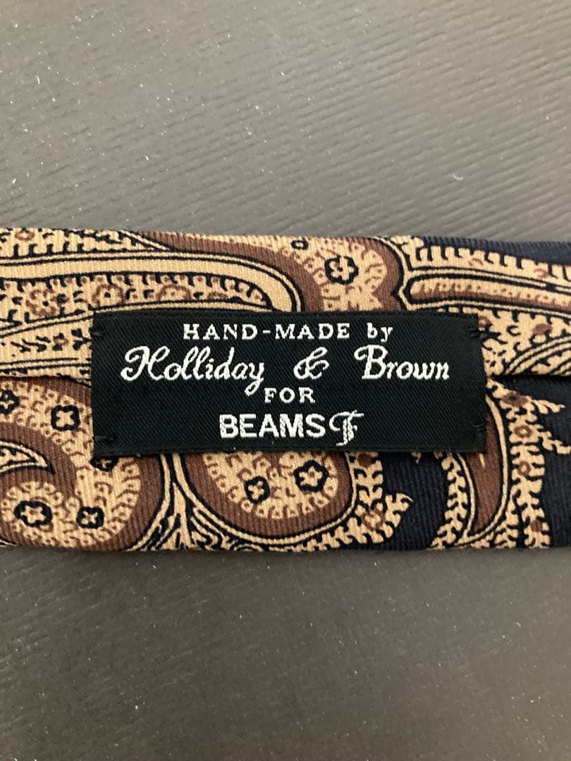 美品　beamsf Holliday&Brown ネクタイ　ペイズリー