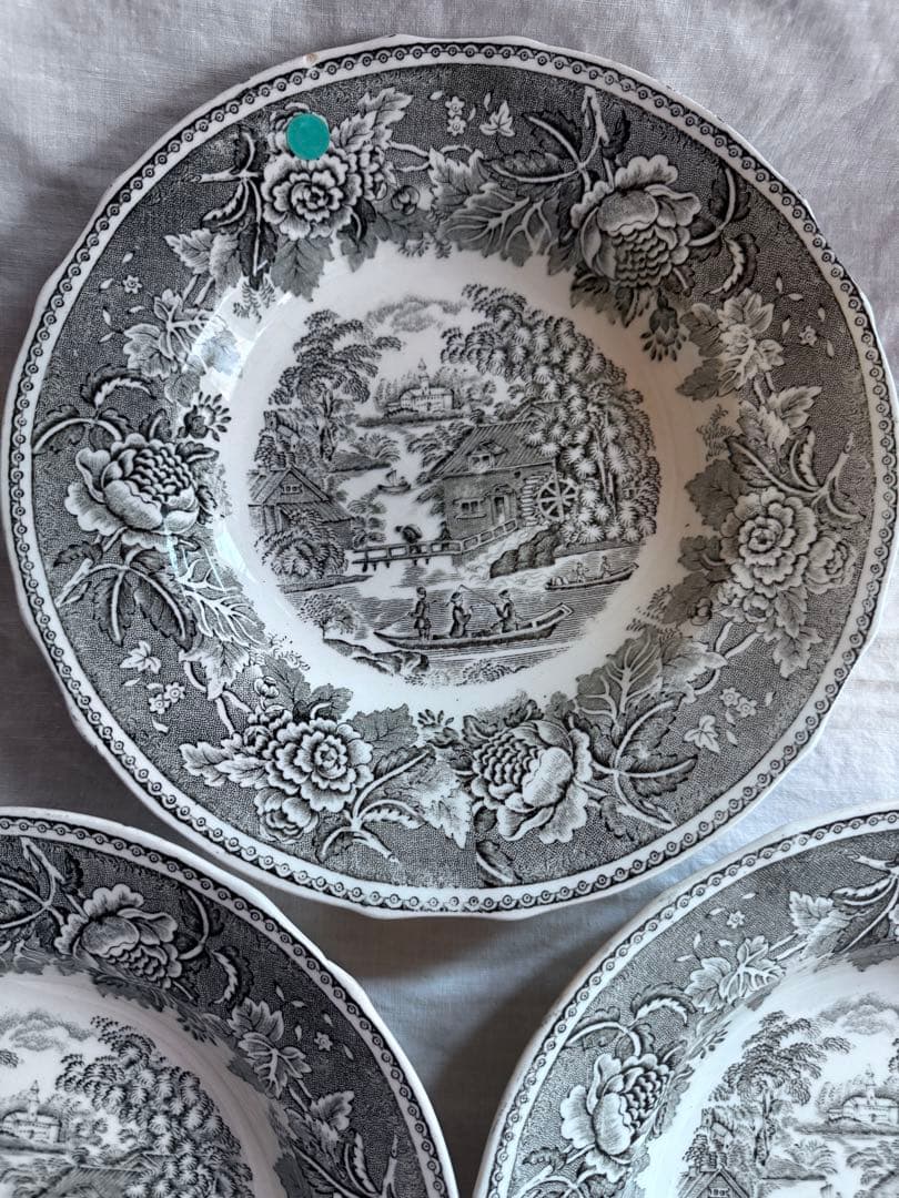 ARABIA maisema black soup bowl スープ皿 ボウル