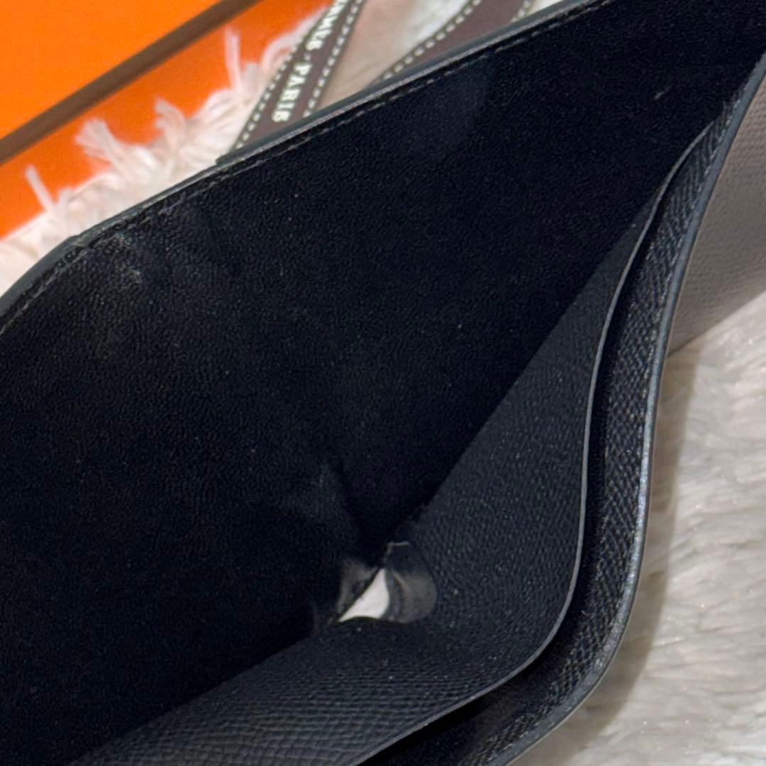 ⭐️極美品⭐️　HERMES　MC2 タレス ヴォーエプソン　二つ折り財布　ブラック