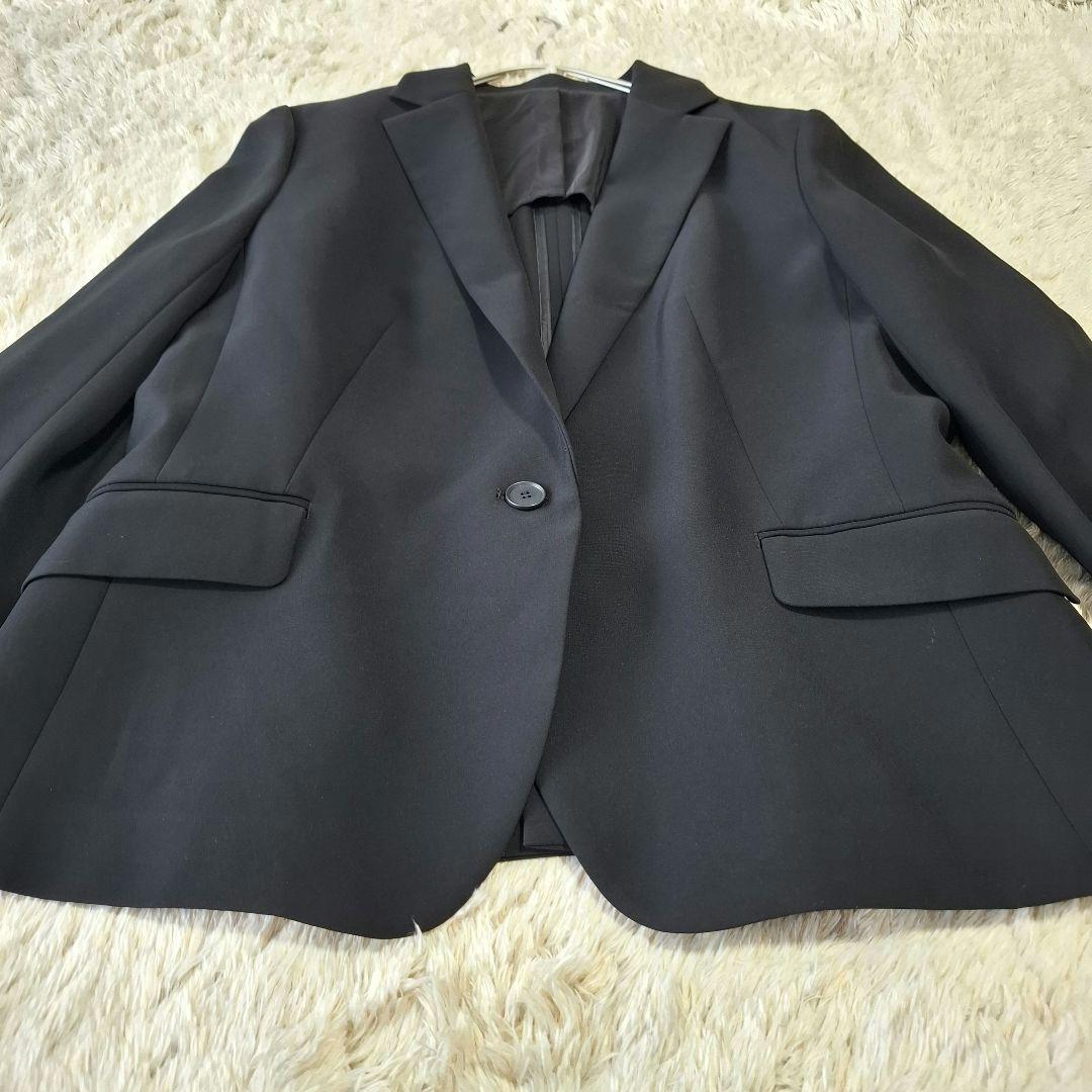 AOKI MeWORK 洗える スーツセットアップ ストレッチ パンツ ブラック