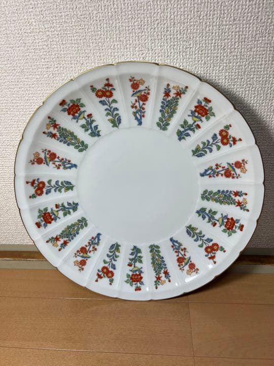 467 有田焼　其泉　草花紋　大皿　31cm 未使用