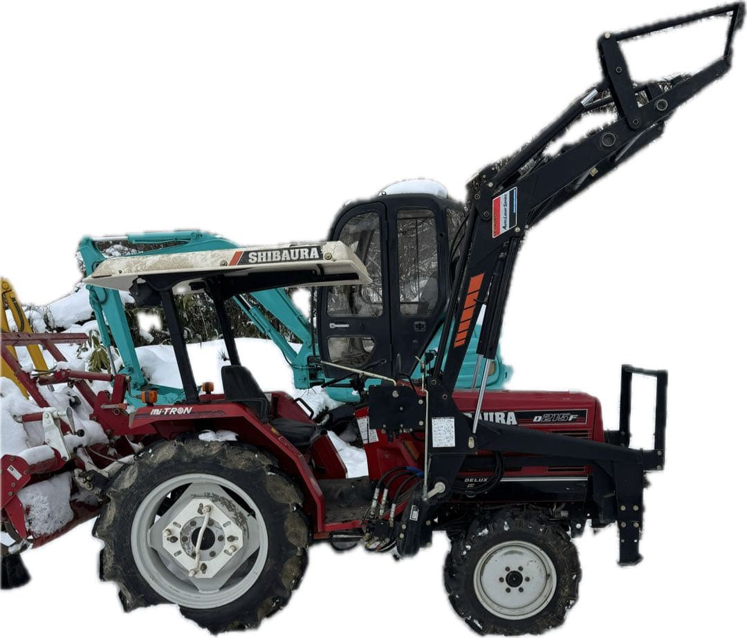 芝浦トラクター４ＷＤ.ロータリー並びローダー付き