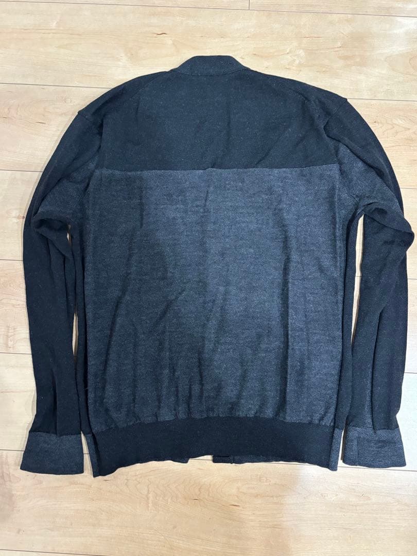 issey miyake men カーディガン　黒