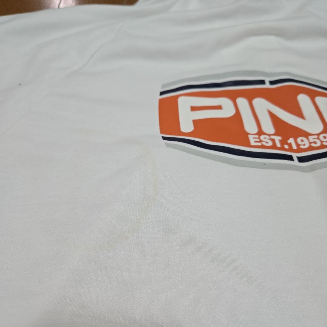 未使用 ping ピン 半袖 スウェット パーカー L ホワイト ゴルフ